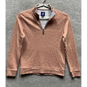 Johnnie O Sully 1/4 Zip Pullover Boys Size 12 Brick Sully Jr. Mock Neck EUC Kids